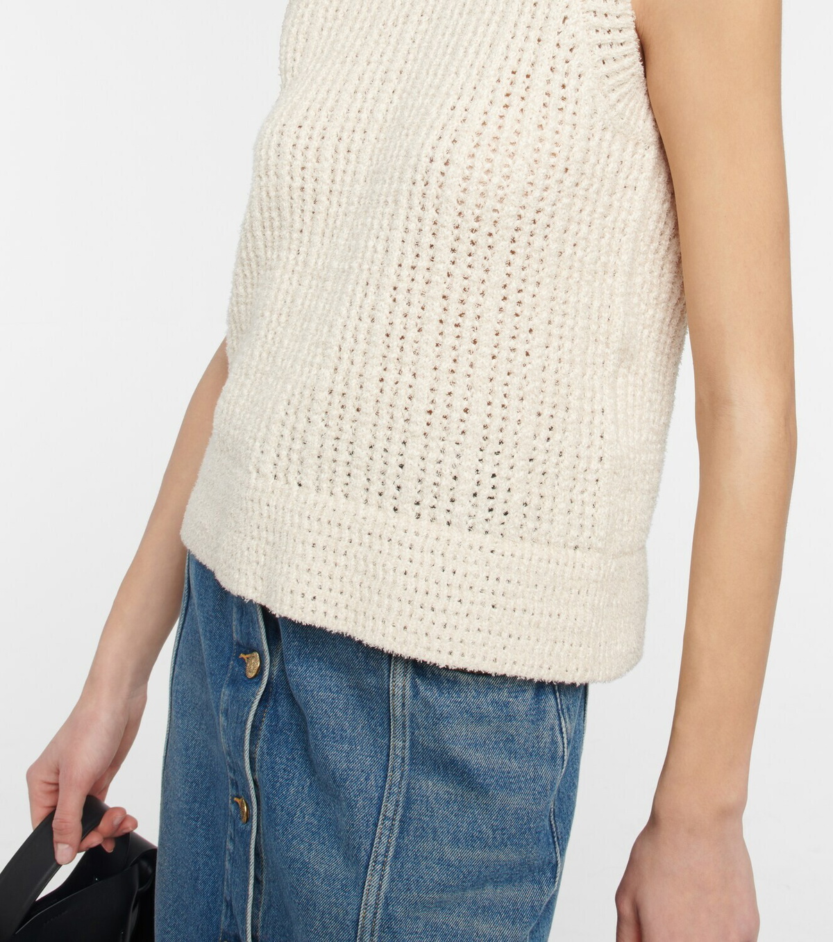 Golden Goose - Crochet cotton-blend vest