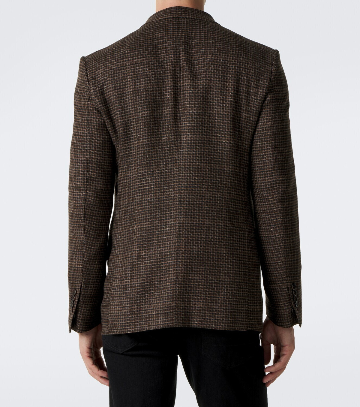 Tom Ford Houndstooth wool, silk, and linen blazer