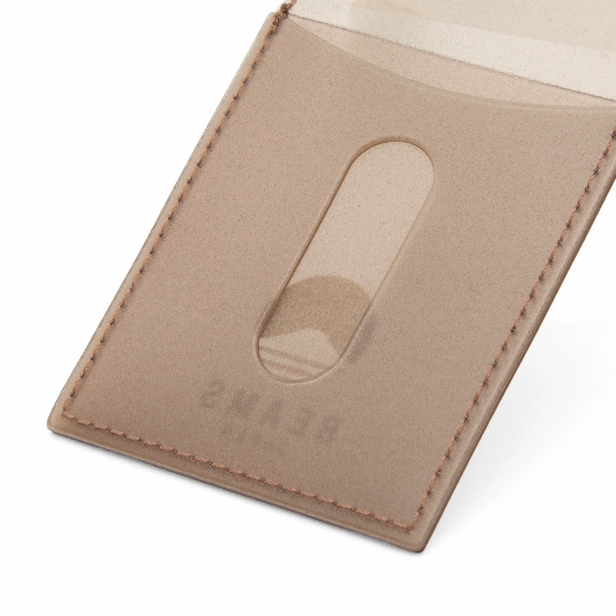 BEAMS JAPAN Logo Card Case in Brown 