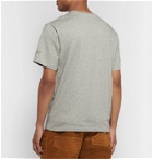 New Balance - Engineered Garments Logo-Print Mélange Cotton-Jersey T-Shirt - Gray