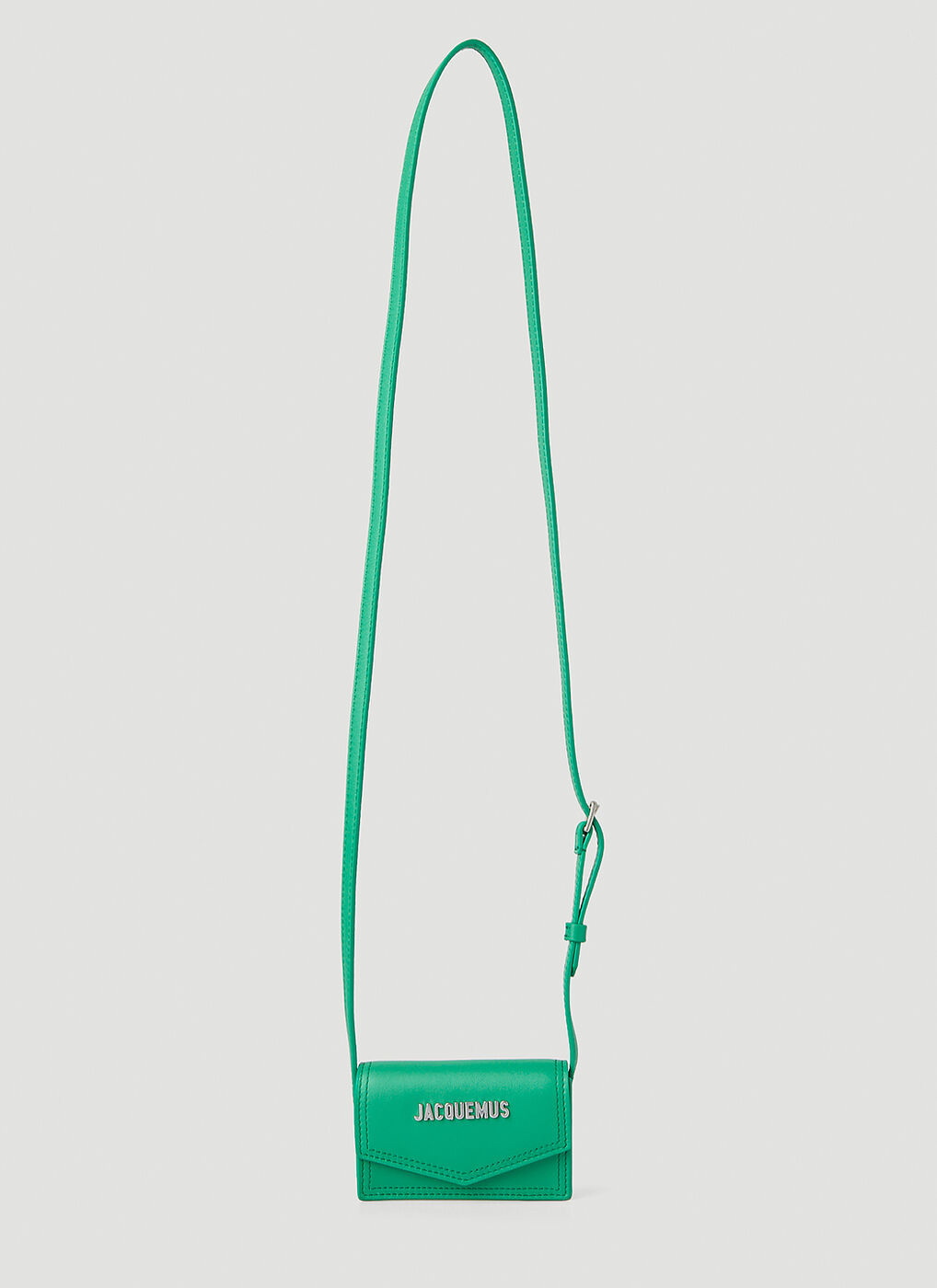 Jacquemus Le Porte Leather Mini Cross-body Bag In Green