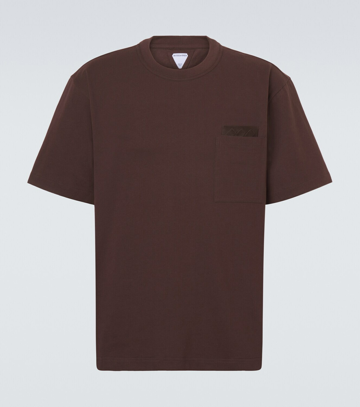 Bottega Veneta Suede-trimmed cotton jersey T-shirt