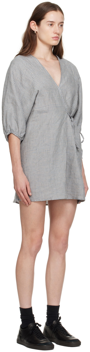 Deiji Studios Green 'The Thread Line' Minidress
