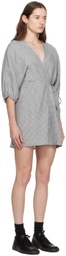 Deiji Studios Green 'The Thread Line' Minidress