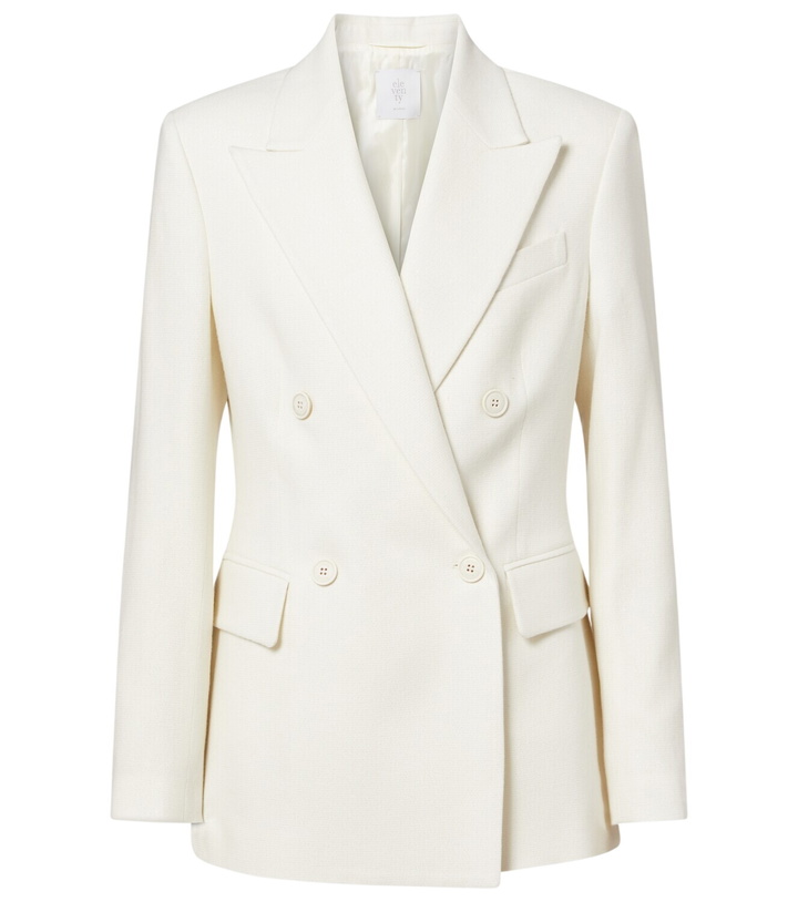 Photo: Eleventy Double-breasted wool and cashmere blazer