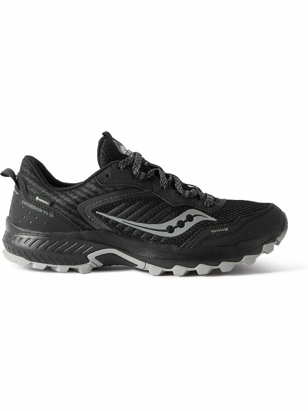 Photo: Saucony - Excursion TR15 GTX Rubber-Trimmed GORE-TEX Running Sneakers - Black
