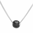 Dries Van Noten Men's Bead Pendant Necklace in Black