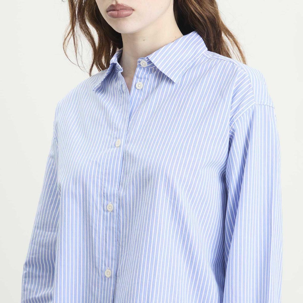 mfpen Women's Womens Generous Shirt in Embassy Stripe