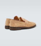 Brunello Cucinelli Suede penny loafers