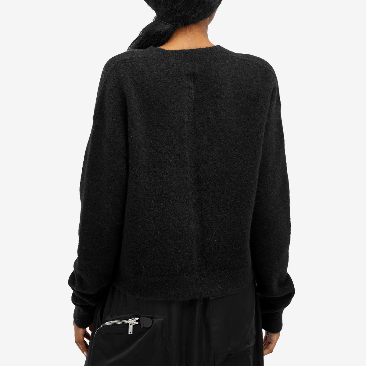 Rick Owens Women's Tommy V-Neck Knit in Black Rick Owens
