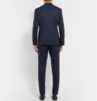 Hugo Boss - Navy Reymond/Wenten Slim-Fit Checked Virgin Wool Suit - Navy