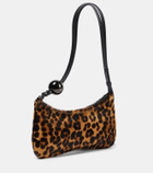 Jacquemus Le Bisou Perle leopard-print shoulder bag