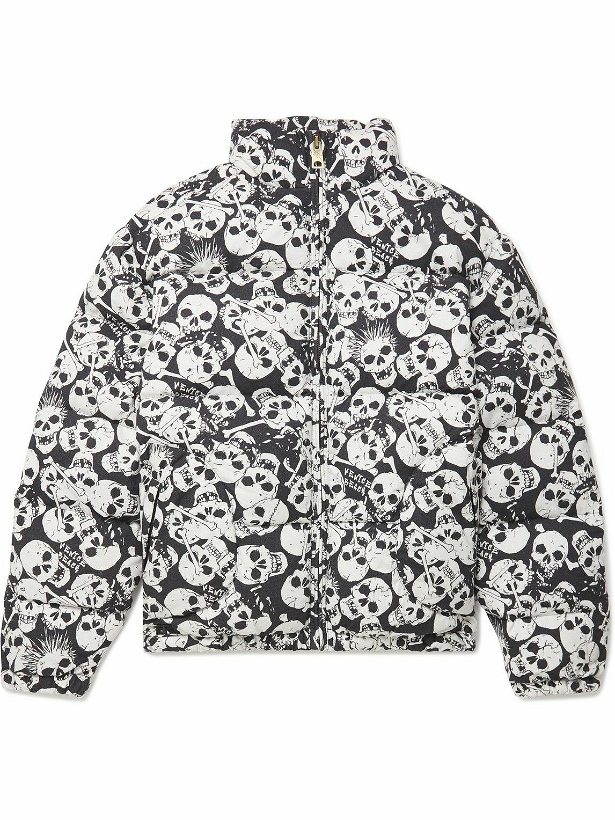 Photo: ERL - Printed Quilted Cotton Down Jacket - Black