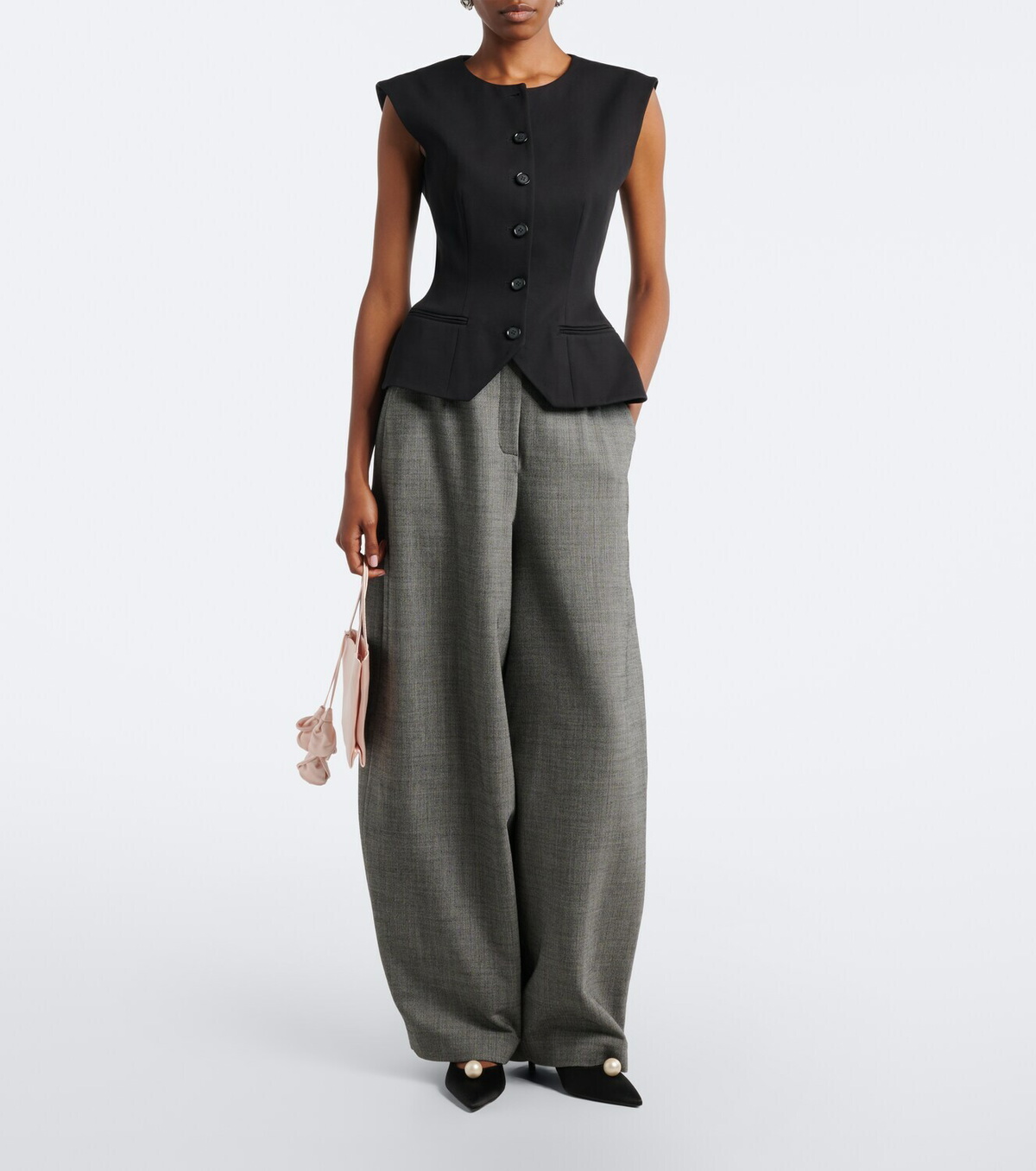 Magda Butrym Silk and cashmere vest