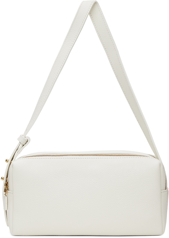 Photo: Elleme White Trousse Pebbled Leather Bag