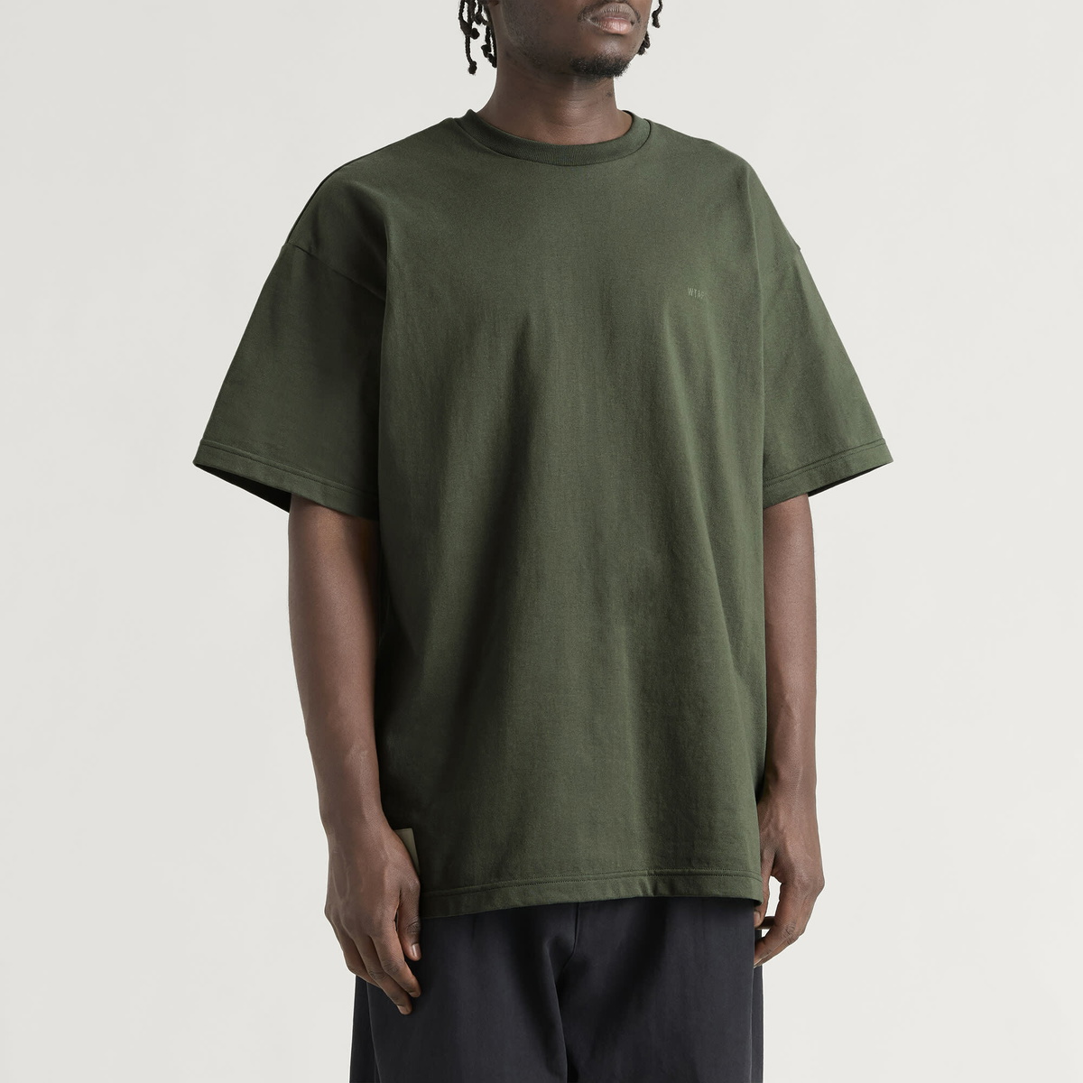 WTAPS Men's 40pct Uparmored Short Sleeve T-Shirt in Olive Drab