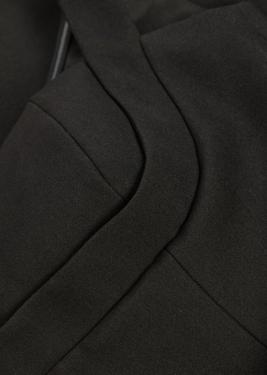 Roland Mouret Belted Crepe Midi Dress Black