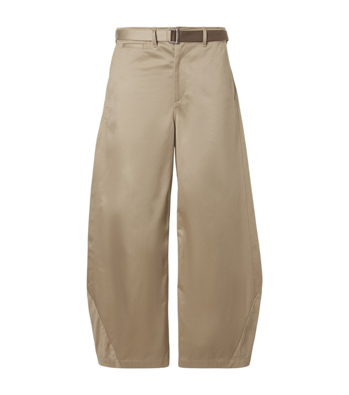 Photo: Sacai Cotton chino barrel-leg pants