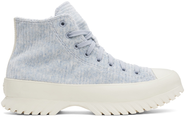 Photo: Converse Blue Chuck Taylor All Star Lugged 2.0 High-Top Sneakers