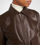 Ralph Lauren Collection Sullivan leather bomber jacket