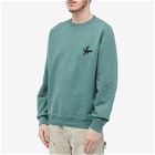 By Parra Men's Snaked By Ahorse Crew Sweat in Pine Green