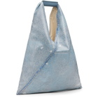 MM6 Maison Margiela Blue Small Triangle Tote