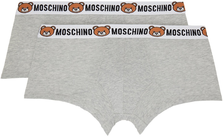 Photo: Moschino Two-Pack Gray Boxers