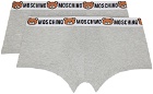 Moschino Two-Pack Gray Boxers