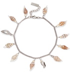 SAINT LAURENT - Silver-Tone and Shell Bracelet - Silver