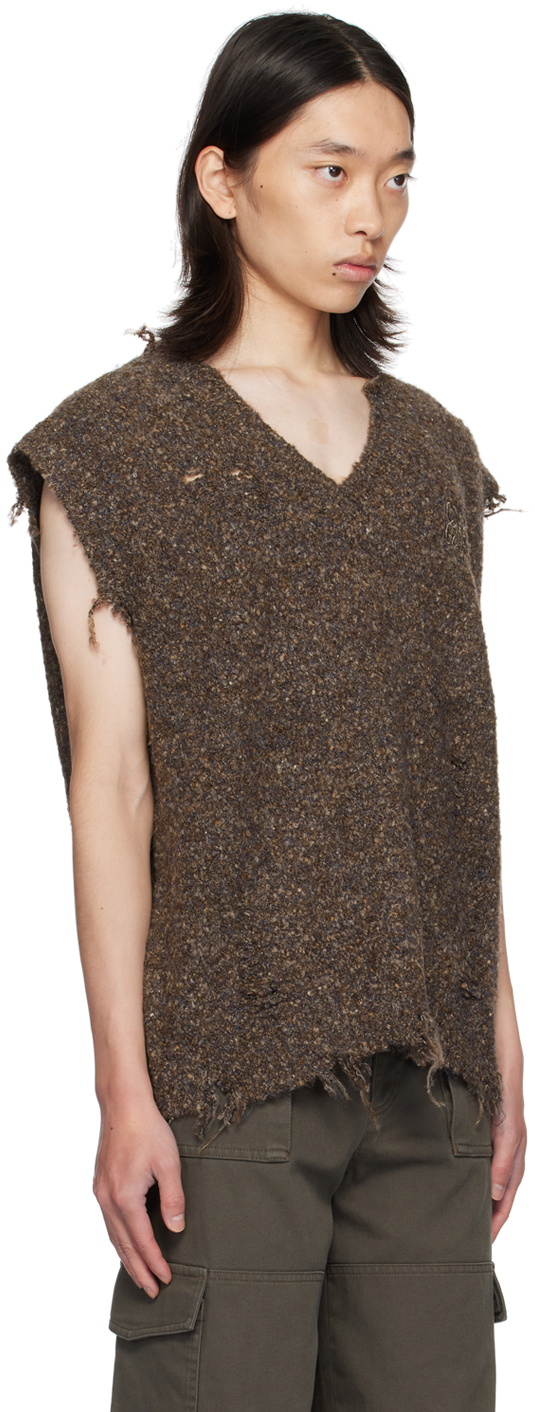 lesugiatelier Brown Missed Vest