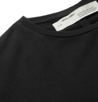 Off-White - Oversized Printed Cotton-Jersey T-Shirt - Black