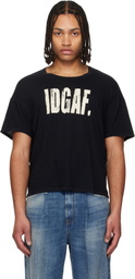 R13 Black 'I Don't Give A F' Relaxed T-shirt