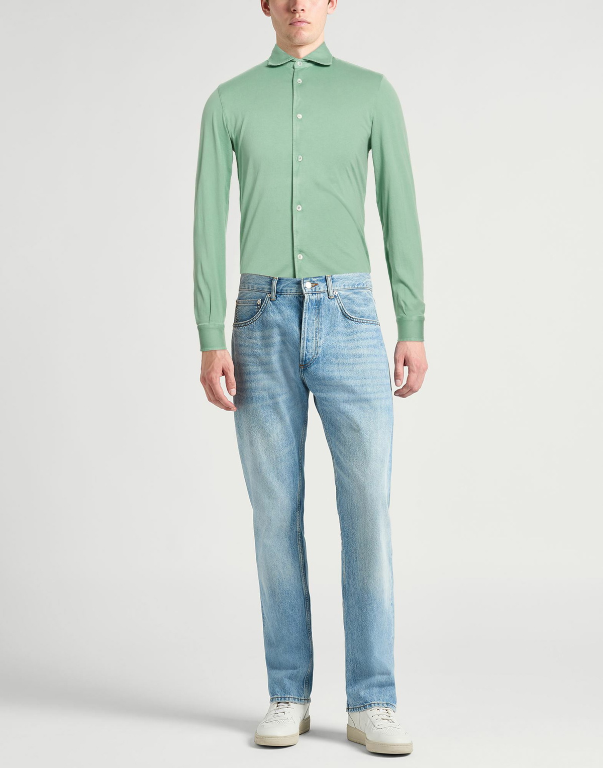 Fedeli Mens Shirt Light in Green