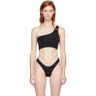 Myraswim Black Ford Single-Shoulder Bikini Top