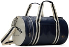 Fred Perry Navy & White Classic Barrel Duffle Bag