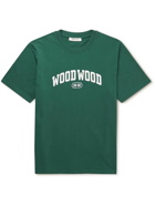 Wood Wood - Bobby Logo-Print Cotton-Jersey T-Shirt - Green