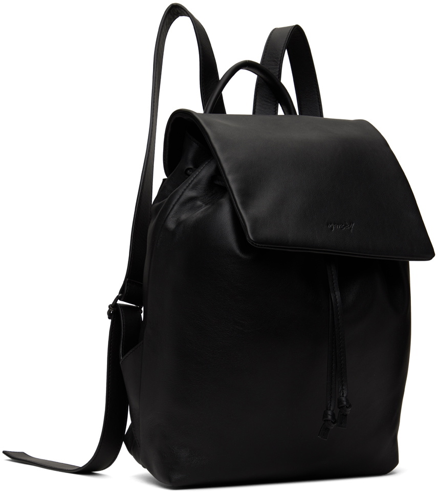 Marsèll Black Pattina Backpack