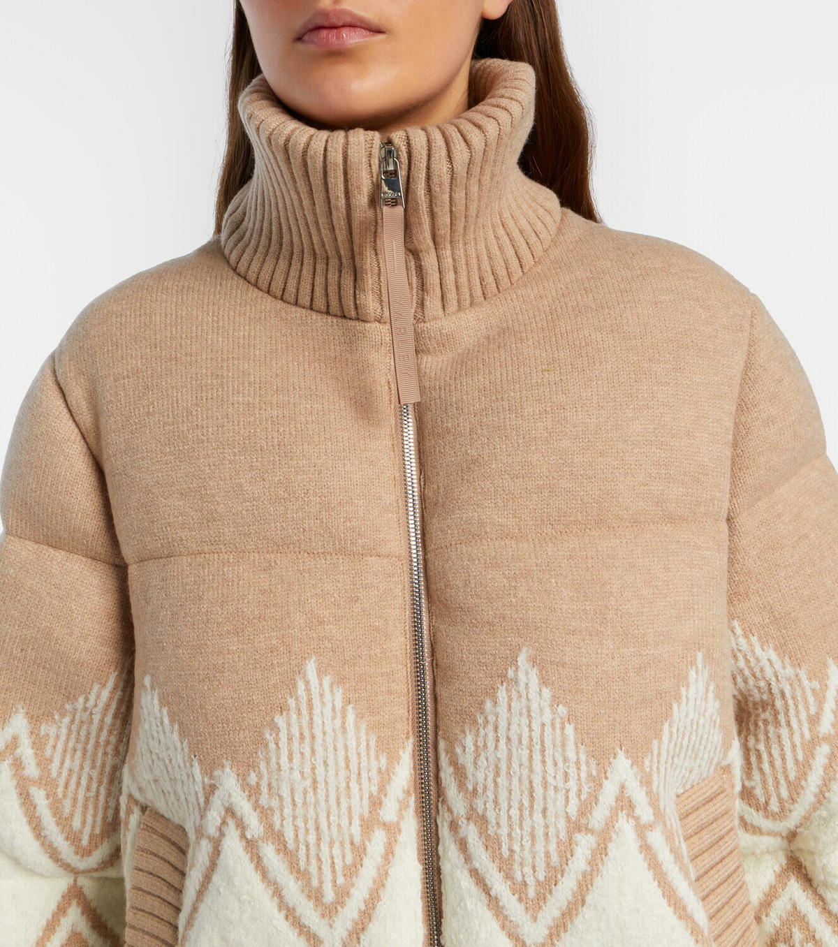 Varley Belinda knitted puffer jacket
