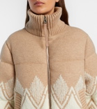 Varley Belinda knitted puffer jacket