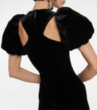 Christopher Kane - Wrap velvet midi dress