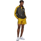 Nike Grey and Yellow Gyakusou Half-Zip Jacket