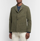 Massimo Alba - Army-Green Unstructured Wool-Tweed Blazer - Army green