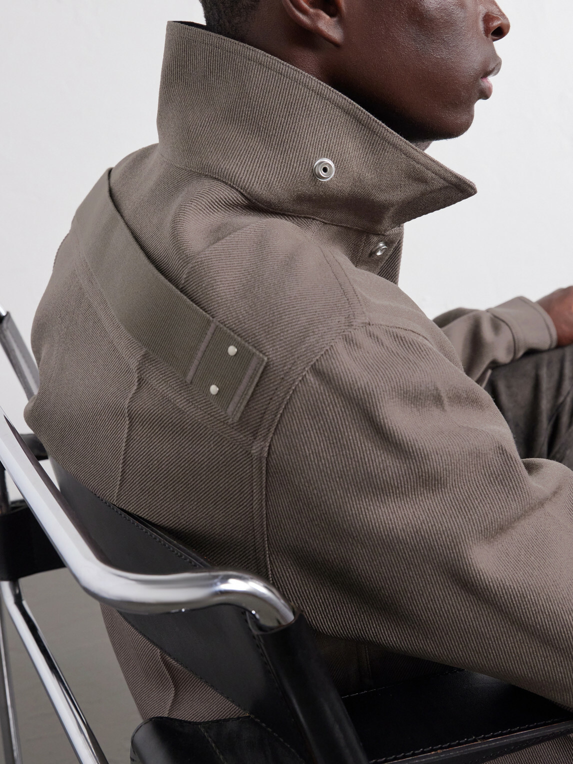 Rick Owens - Virgin Wool Drill Overshirt - Gray