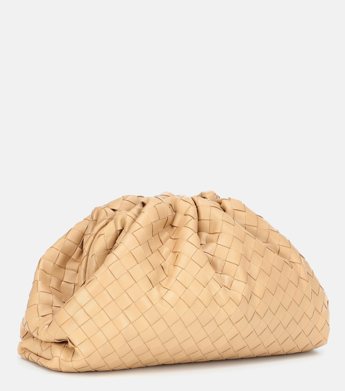 Bottega Veneta - Pouch intrecciato leather clutch