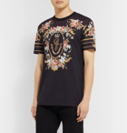 Dolce & Gabbana - Printed Cotton-Jersey T-Shirt - Black