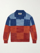 Kartik Research - Patchwork Knitted Wool Sweater - Red