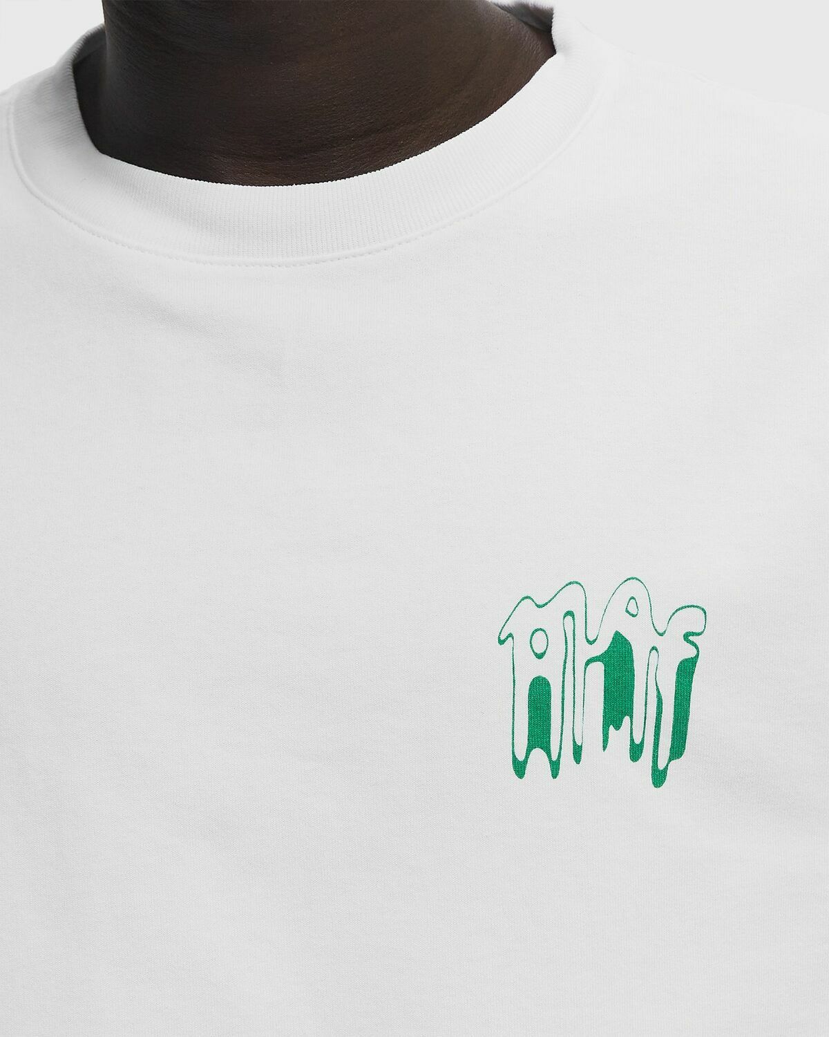 ØLÅF SMUDGE TEE White Mens Shortsleefe