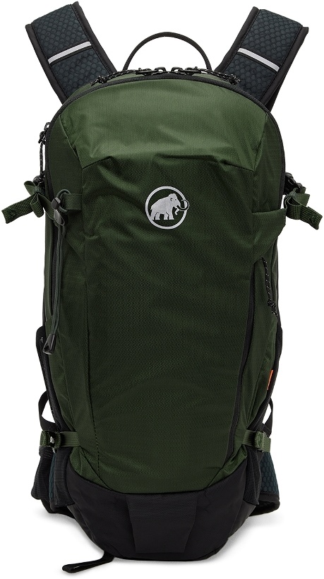 Photo: Mammut Green & Black Lithium 15 Camping Backpack