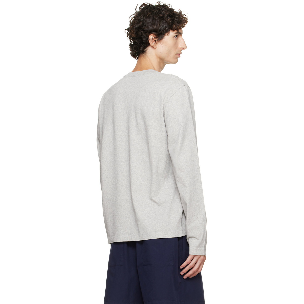 Tekla Gray Long-Sleeved T-shirt