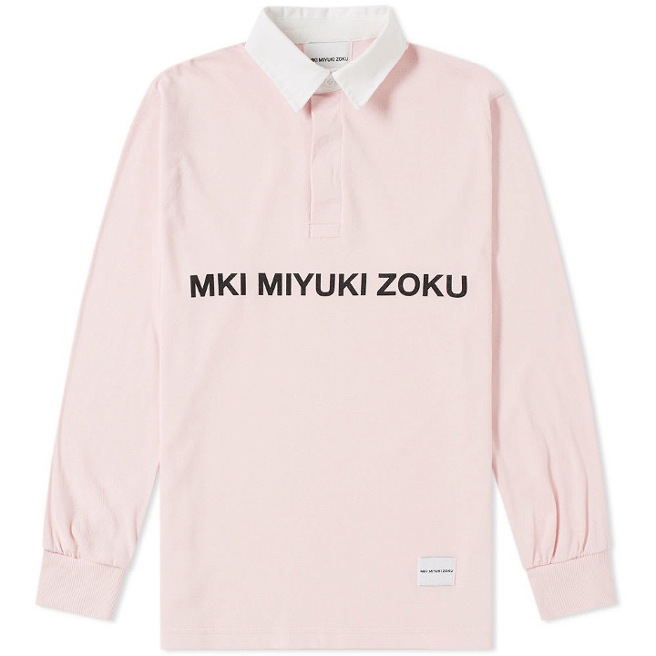 Photo: MKI Logo Rugby Shirt Pink